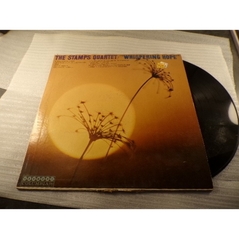The Stamps Quartet Whispering Hope Vinyl LP Harmony Columbia HS11311 Gospel 1969